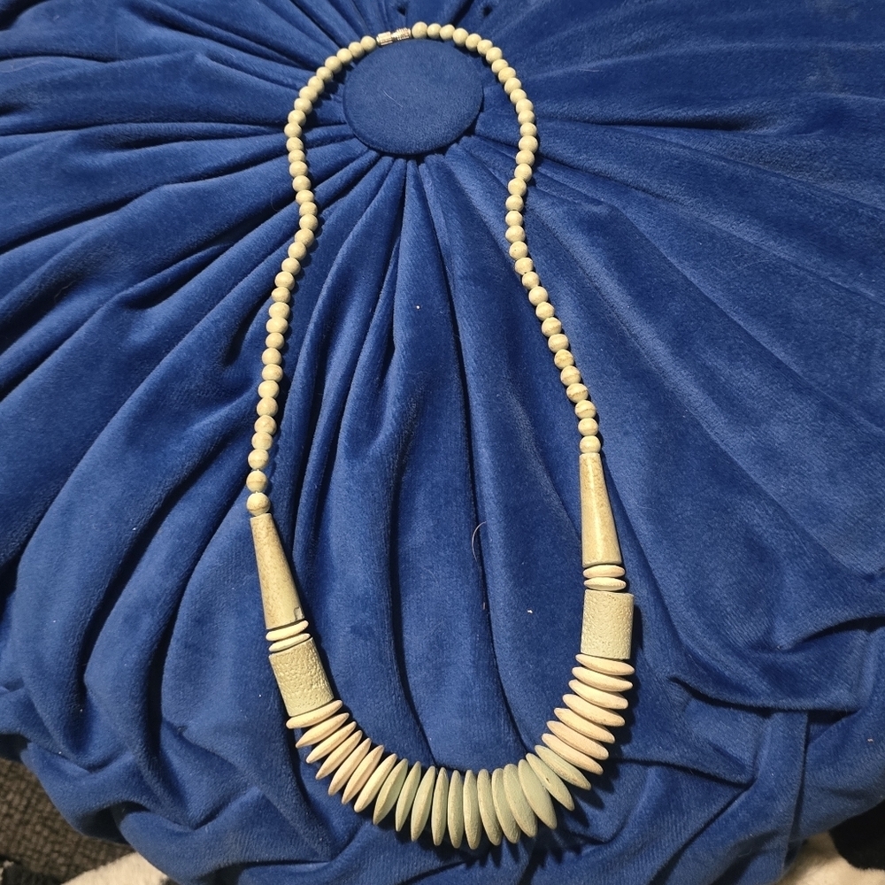 Vintage Light Turquoise Wafer Necklace